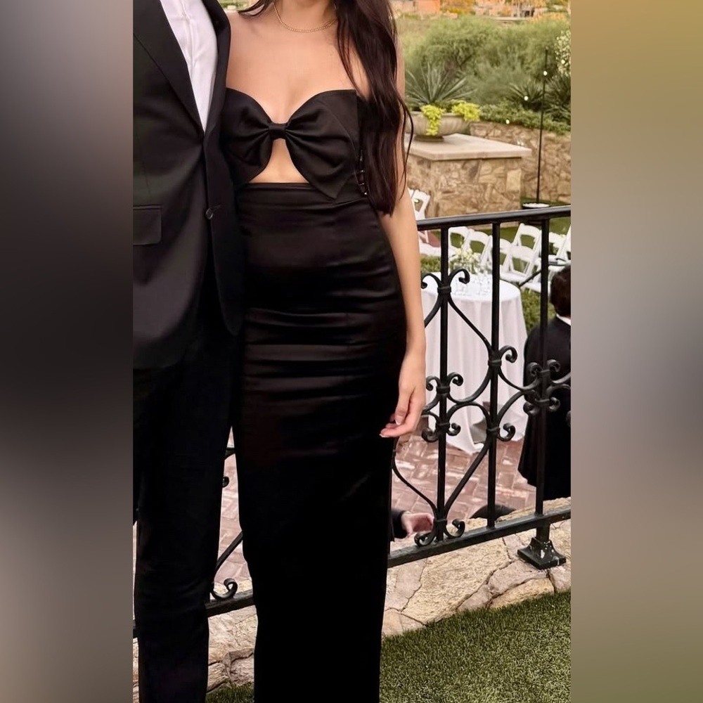 SAU LEE Esther Gown in Black